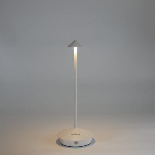 Tafellamp Jupiter Wit Licht Aan