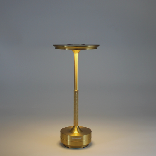 Tafellamp Pluto Goud Licht Aan